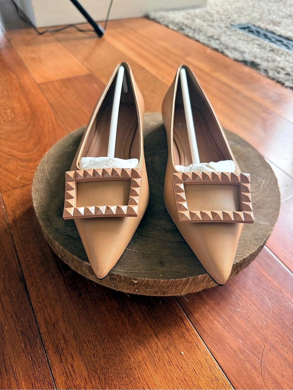Paolo Linea Nolene Desert Nappa Pointed-Toe Flats NIB – Multiple Sizes 5, 6.5